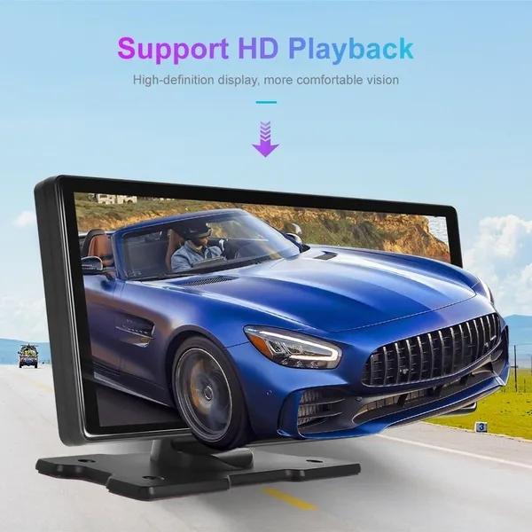 HD 9,3-дюймовый экран Портативная видеорегистратор Поддержка задней камеры Встроенная камера поддерживает беспроводное воспроизведение и Android Auto/голосовое управление