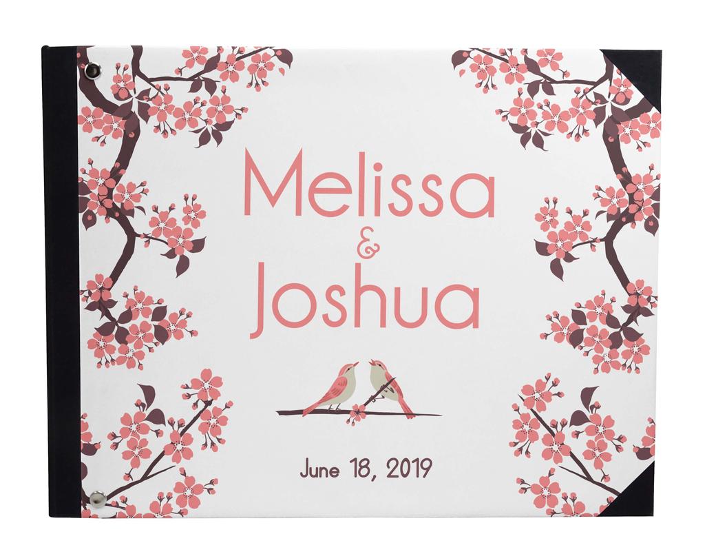 Darling Souvenir Beige Floral Wedding Guest Book Твердый переплет Книга для регистрации гостей Гостевая книга для регистрации гостей - 7 x 9