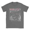 Мужская футболка Bon Jovi Slippery Cover 100% Хлопок Одежда Винтажная Футболка с коротким рукавом с круглым вырезом Летние футболки