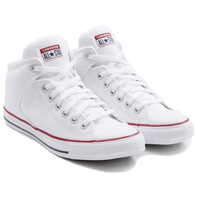 Converse Chuck Taylor All Star Удобные парусиновые кроссовки средней высоты Унисекс Кроссовки Белые A01688C