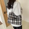 Trendy Street Style Large Nylon Tote Bag For College Students With Magnetic Closure