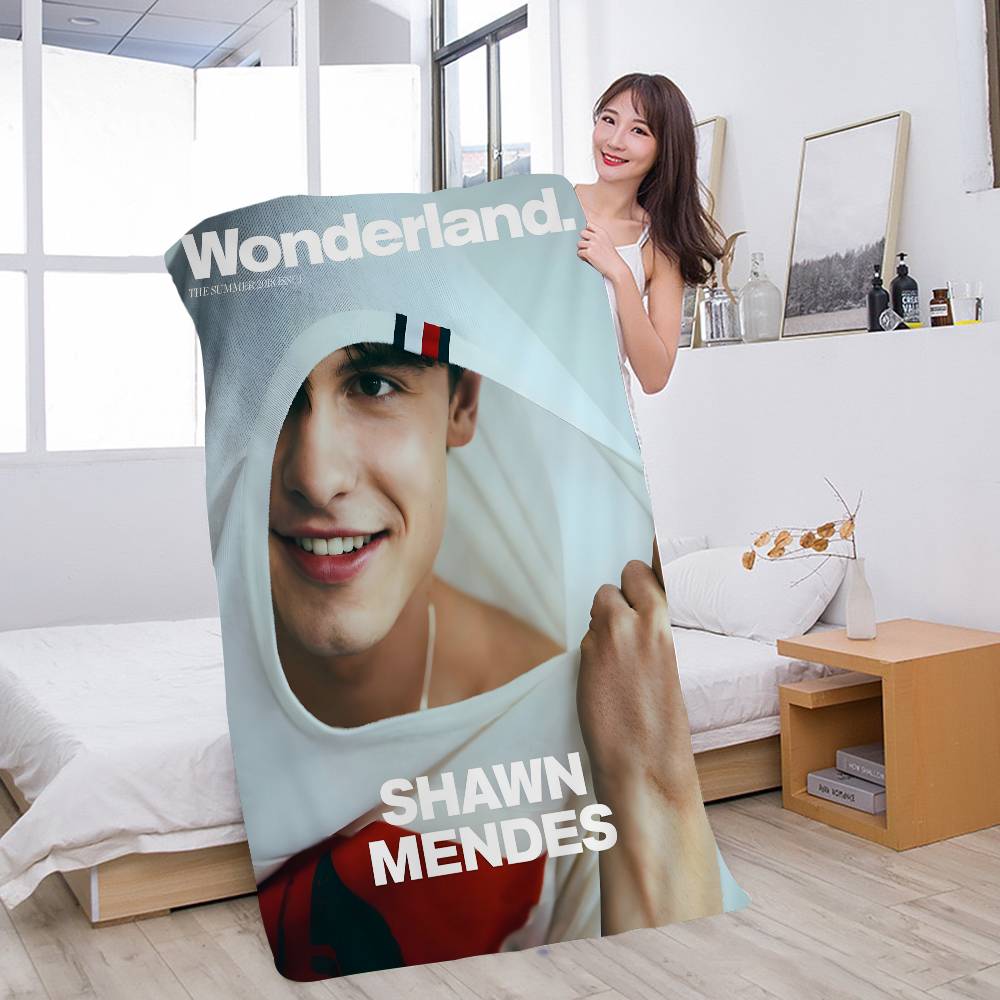 S-Shawn Mendes SINGER Microfiber Printed Beach Towel Mountain Climbing Yoga Beach Swimming Running Absorbent Soft Towel