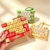 26-key Keyboard Keychain Pressable Keys Keyboard Toy Creative Keyboard Fidget Toy  Gifts
