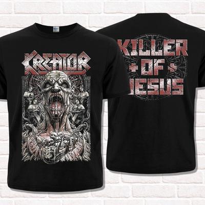 Черная футболка Kreator, Убийца Иисуса. Трэш-метал. Хэви-метал.