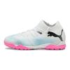 Future 7 Match NJR FG/AG Turf Soccer Shoes Kids Soccer Shoes White Pink 107731-01