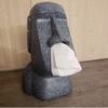 Sale Tissue Box Cover Easter Island Resin Stone Figurine Tissue Box Indoor Home Restaurant Office Decoration Craft Ornament