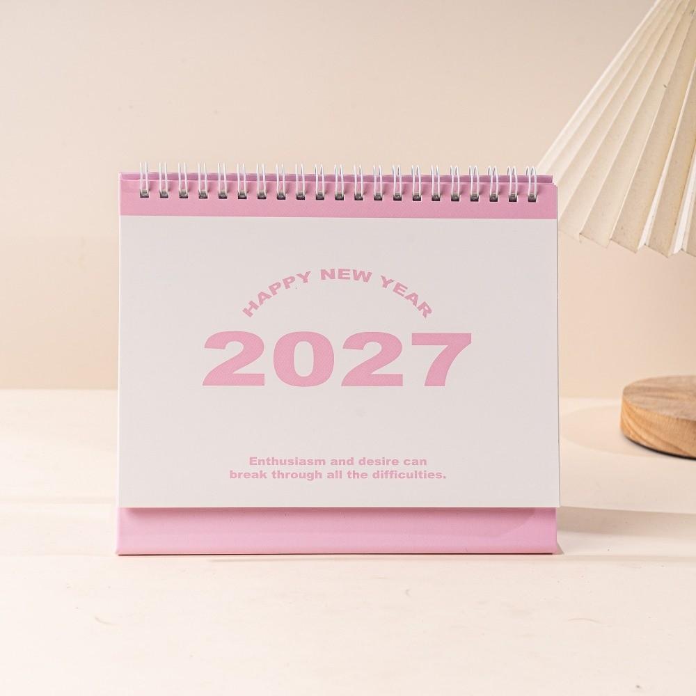 Дизайн для стояния 2027 Настольный календарь Бумажный календарь на спирали Планировщик на месяц Планирование расписания
