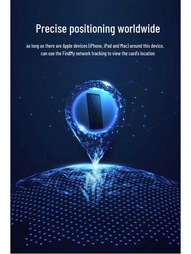 GPS Bluetooth Tracker: Anti-Lost Device for Wallets, Luggage, and Documents - AirTag Alternative.