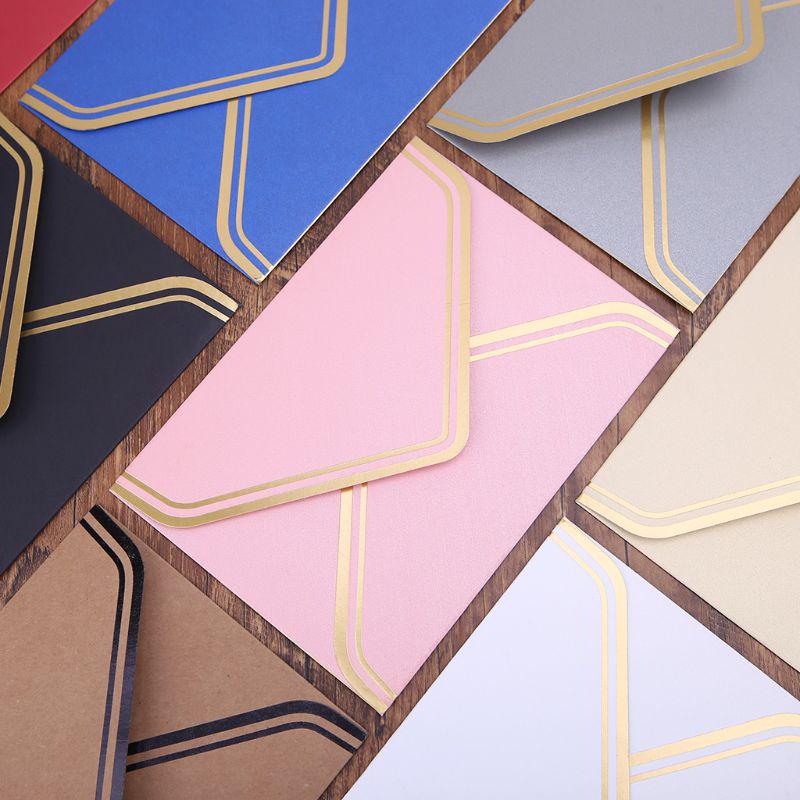 Бумажные конверты для писем в винтажном стиле 10 шт