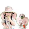 Kuromi children's cape sun protection hat, new summer model for boys and girls, student hat, beach sun fisherman hat