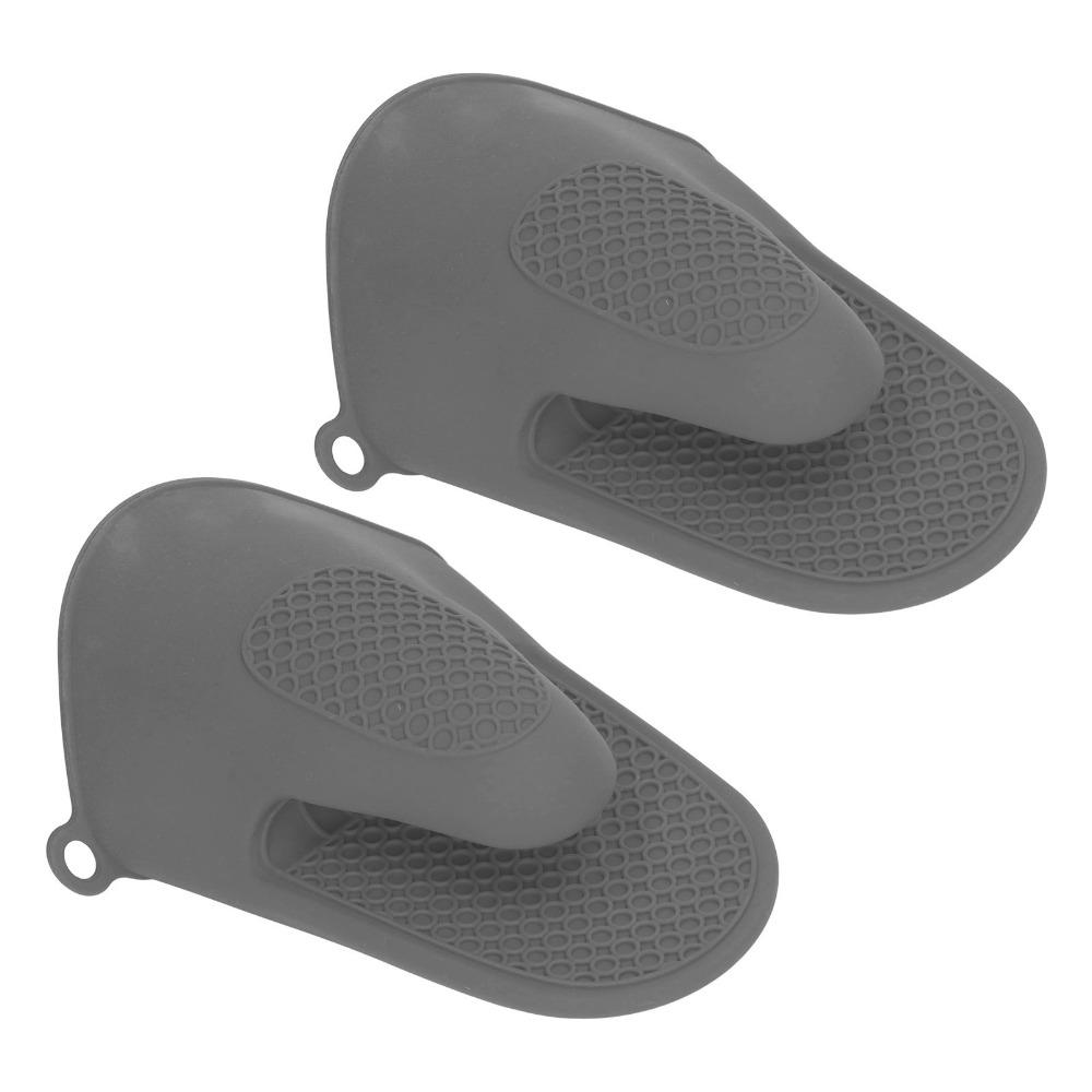 2 PCS Silicone Oven Gloves Thickened Design Cooking Pinch Mitts Silicone Oven Mitts Baking BBQ