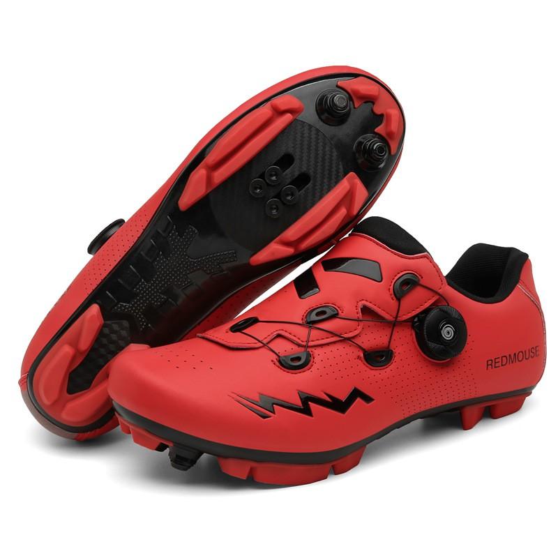 Mens Cycling Shoes Professional Road MTB Bike Hard Sole Breathable Indoor Trainer Non-Cleat Clipless Options