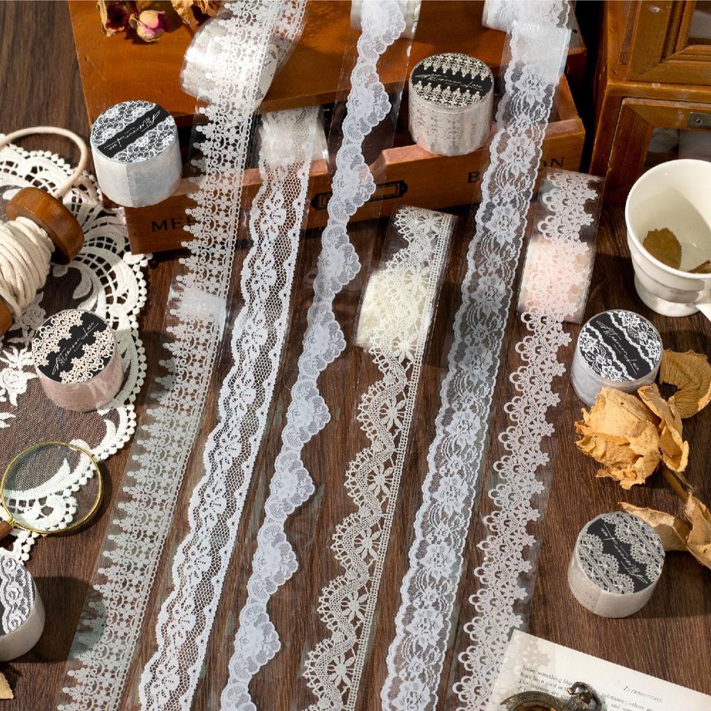 1pcs/1lot Decorative Adhesive Tapes Afternoon lace Tapes DIY Paper Scrapbooking Japanese Stickers
