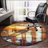 Atletico Madrid Print Round Rug, Washable Floor Carpet, For Entryway Dorm Laundry Room Office Study, Home Decor Birthday Christmas Gift