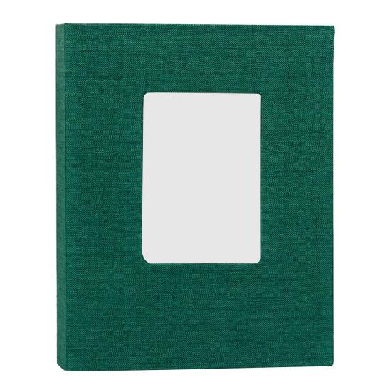Yousheng Fabric Photo Album with 208 Pockets Slip-in Picture Albums Linen Cover Memory Book with Front Window for Family Anniversary Vacation Wedding