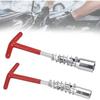 2Pcs Spark Plug Spanner Combination Wrench 16/21mm Remover Tool Universal T Handle Socket Spanner Steel Change for Spark Plug Sleeve Pack of 2