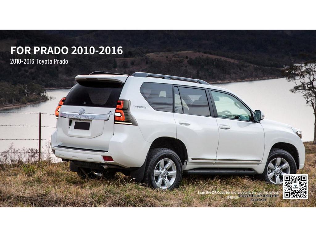 Светодиодные задние фонари с указателями поворота для 2010-2016 Toyota Lexus GX 460 Prado