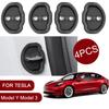 Амортизатор двери автомобиля для Tesla Model Y Model 3 Защитный силиконовый замок двери автомобиля Бесшумные защелки замка двери автомобиля Крышка Аксессуары