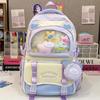 Школьный рюкзак детский, для учеников начальной школы, для девочек, для учеников средней школы, сумка с буквенным принтом высокой ценности, рюкзак,