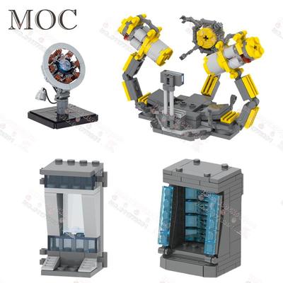 Серия Creative MOC Герой Арсеналы Модель Строительные блоки Сделай сам Костюм-ап Портал Плазменный реактор Модель Сборка Кирпичи Игрушки Для Детей