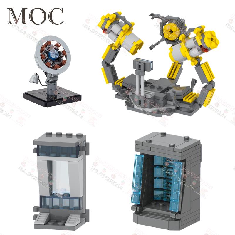Серия Creative MOC Герой Арсеналы Модель Строительные блоки Сделай сам Костюм-ап Портал Плазменный реактор Модель Сборка Кирпичи Игрушки Для Детей