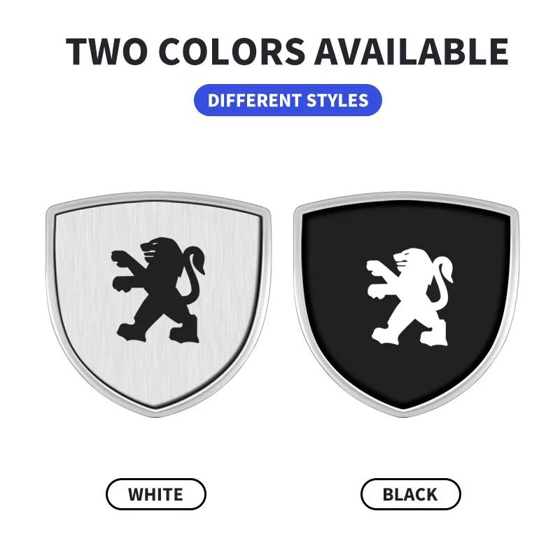 2026 Hot Car Sticker New 3D Aluminum Emblem Car Decoration Body Stickers Decals For Peugeot 308 408 508 RCZ 208 3008 2008 206 20