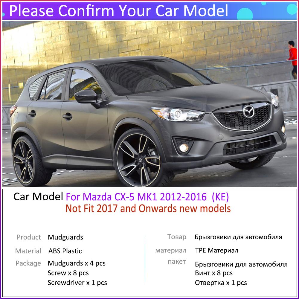 Car Mud Flaps for Mazda CX-5 2012~2016 MK1 KE CX5 CX 5 2013 2014 2015 Mudguard Splash Guards Fender Mudflaps Auto