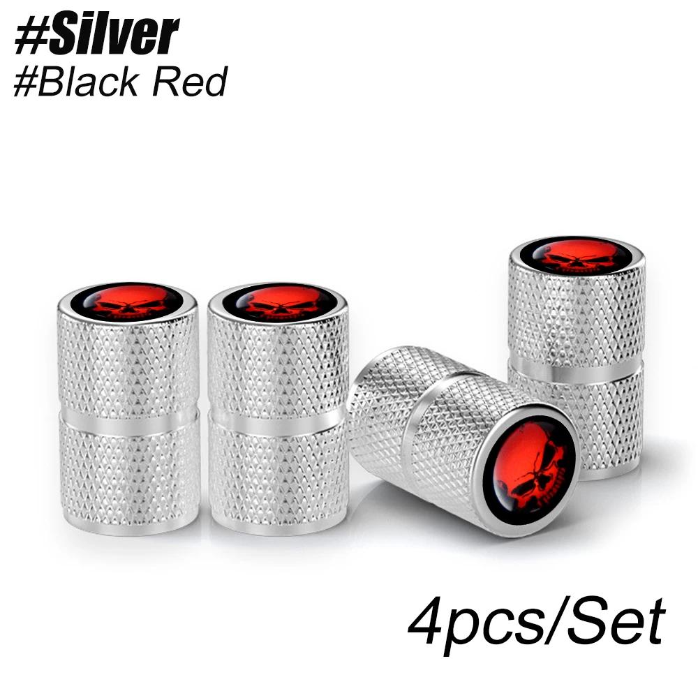 4Pcs/Set Aluminum Wheel Tire Valve Stem Cover, GFAS3 Suitable for Cars, Trucks, Bikes, Motorcycles, Bicycles Decoration Accessories