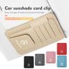 Car Sun Visor Pocket Storage Organizer Interior Accessories For Benz AMG A C E S G Class W201 W210 W108 W204 W205 W203 ZK2