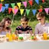 50M 100Flag Colorful Triangle Bunting Garland Kids Happy Birthday Party Decoration Wedding Baby Shower Outdoor Hanging Banner
