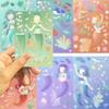 8 Cartoon Little Mermaid Stickers Hand DIY Decorative Hand Account Mobile Phone Case Decoration Waterproof Stickers