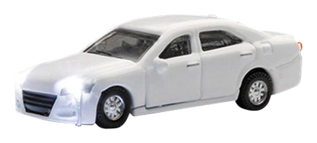 KATO N Gauge Just Plug Sedan White 24-684C Diorama Supplies
