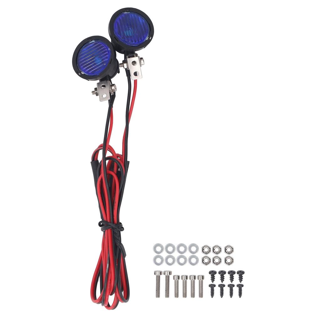 RC Car Front Spotlight for Axial for SCX10 90046 for Redcat 2 LEDs High Brightness RC Headlight for 