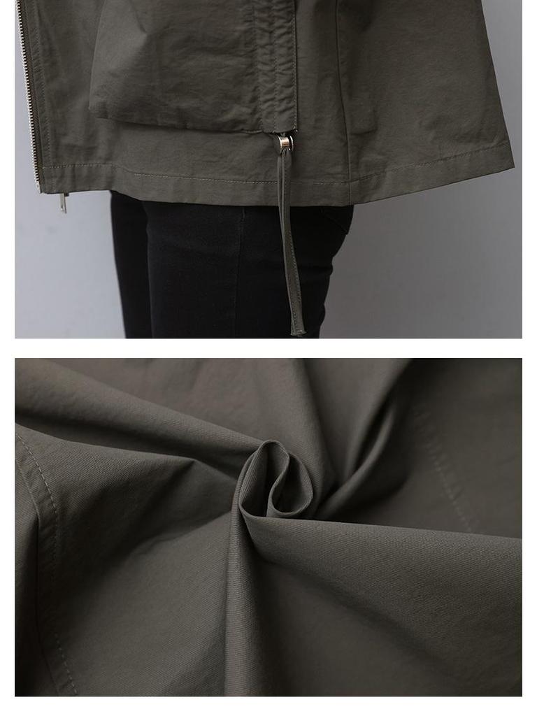 Мамина женская куртка с капюшоном премиум-класса - Новинка 2024 Весна/Осень Повседневный Свободный крой