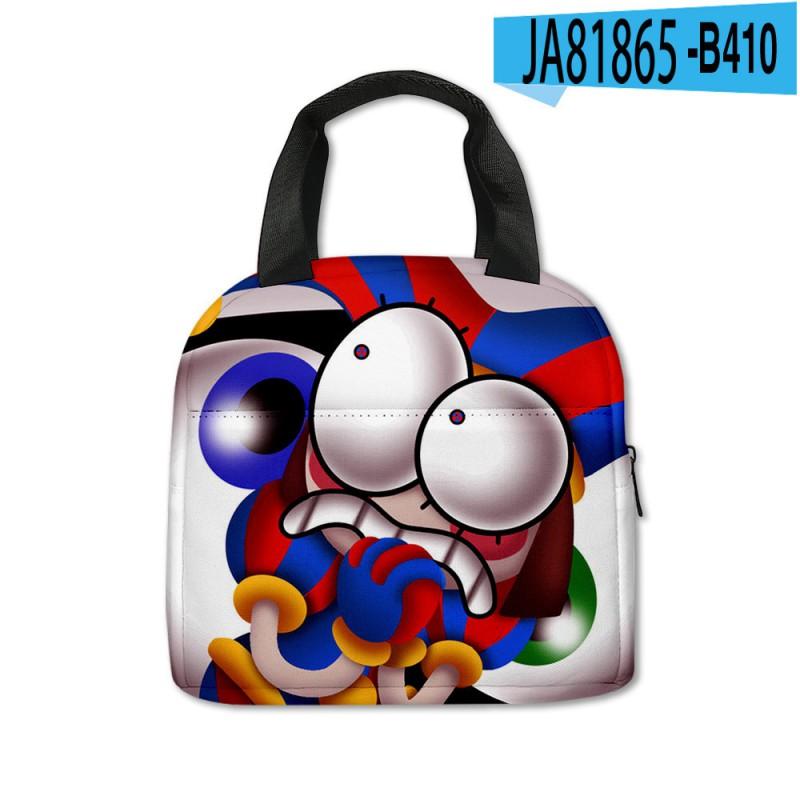 Kids Insulated Lunch Bag With Fun Digital Circus Design Preschool School Use