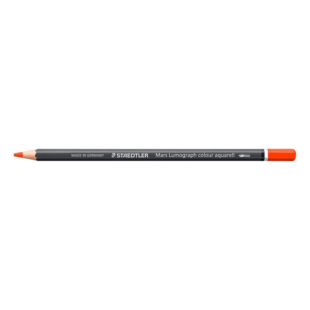 STAEDTLER Watercolor Pencils Mars Lumograph Dark Red Orange 6 Pack 104-4296