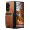 Чехол-подставка с отделениями для карт из кожи SUTENI для Samsung Z Fold 7/6/5
