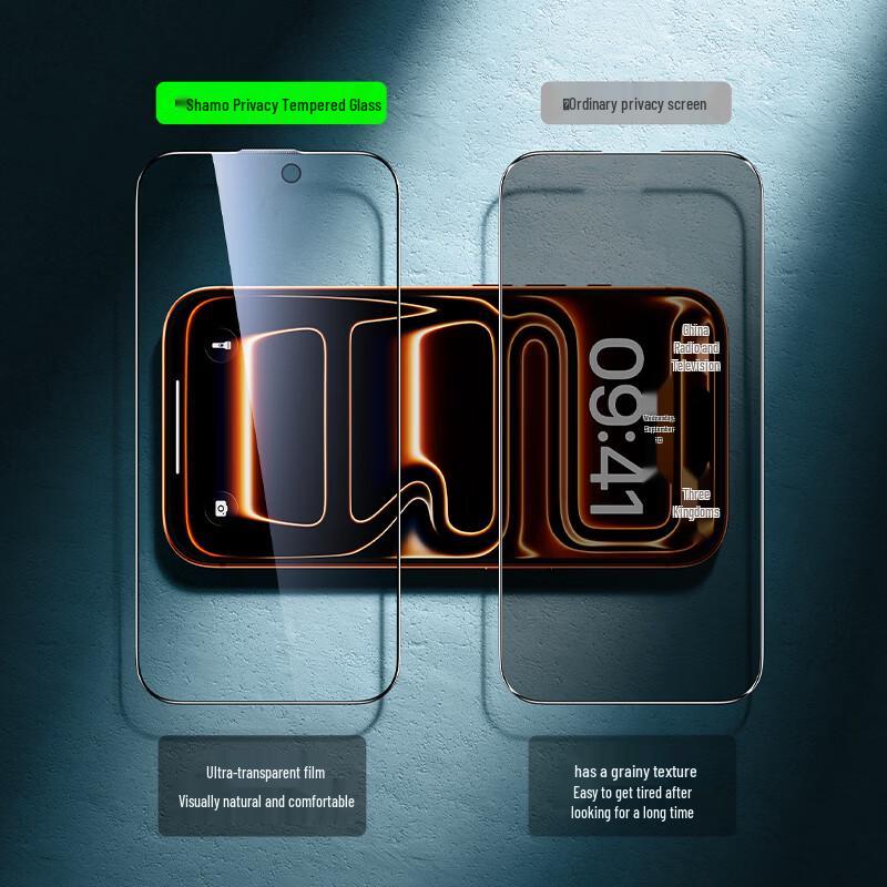 Защитное стекло ShineMo для iPhone 16 Pro Max, с функцией конфиденциальности