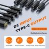 Cablecc 100 Вт зарядный DC разъем вход 5.5X2.5 мм от USB-C тип C кабель питания ноутбук компьютер для телефона PD9V 5V 20V