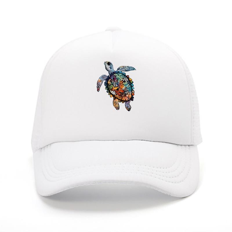 Baseball Cap with Colorful Sea Turtle Print  SoftSweatWicking Breathable Hat for Outdoor Sports  Casual Sun Protection
