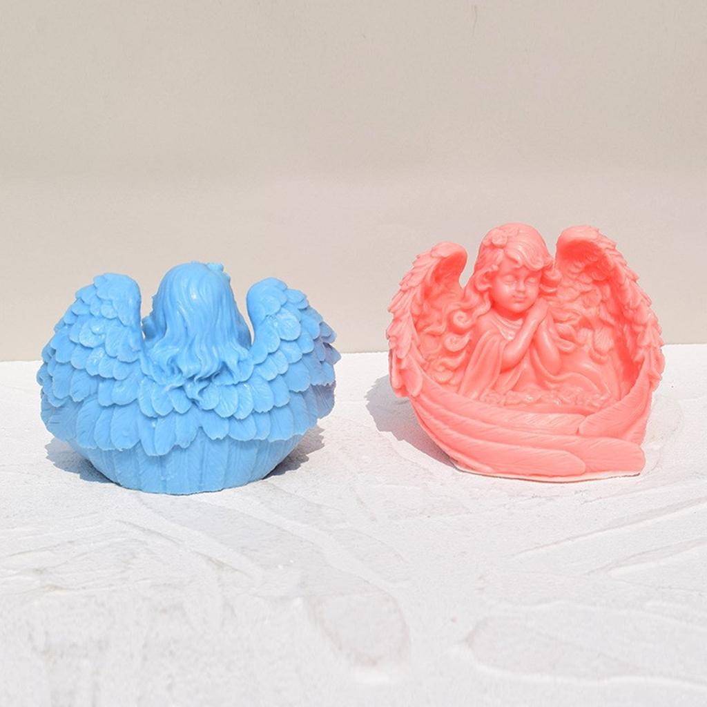 Personalized Angel Wings Candle Mold Unique Angel Wing Shaped Candle Ornament Crafting Molds for Artistic Project