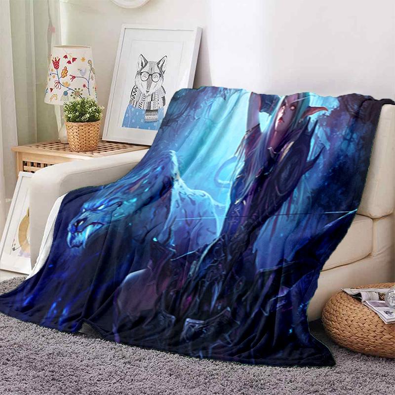classic game World of Warcraft Frozen Throne blanket Soft and portable four season home bed, sofa blanket, office travel, lunch break, warm blanket Y5