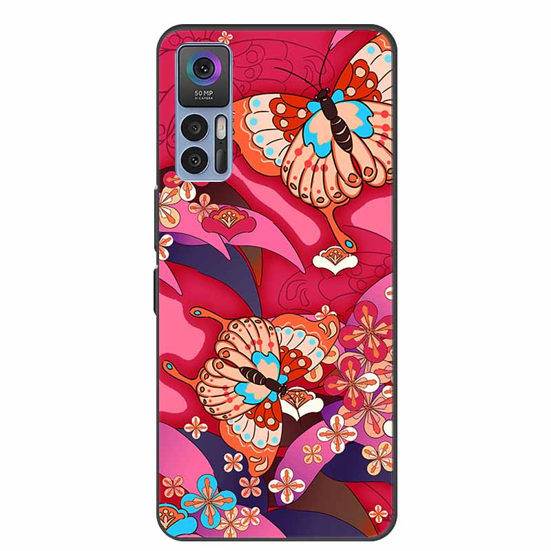 Для TCL 30 Plus Чехол Роскошный Мягкий Силиконовый Задний Чехол Чехол для Телефона для TCL 30 SE Чехол TCL 30 5G для TCL 30+ Защитный Чехол T676J Fundas