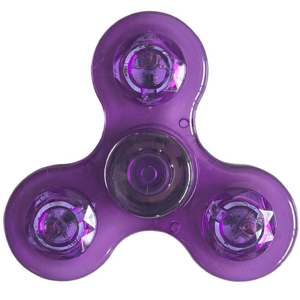 Rotating Pressure Reducing Fidget Spinner Hand Spinner LED Light Finger Toy Fingertip Gyroscope