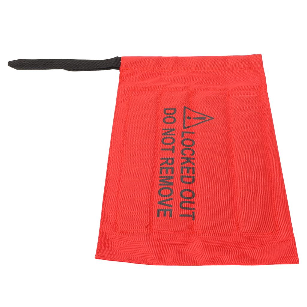 Safety Lockout Bag Wear Resistant Red Warning Signs for Vehicle Controller Button