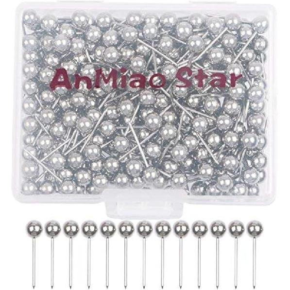 200Pcs 1/8 Inch Map Tacks (Purple)