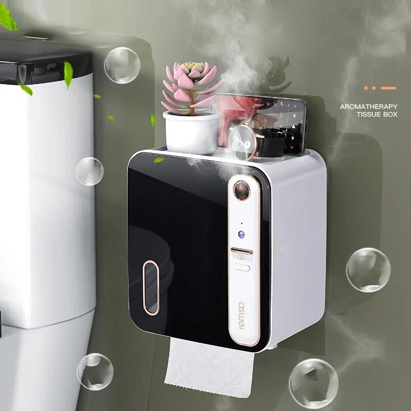 Умная полка для хранения коробок для салфеток, туалетная бумага, рулон туалетной бумаги, бумажная коробка без перфорации, держатель для бумажных полотенец, держатель для туалетной бумаги