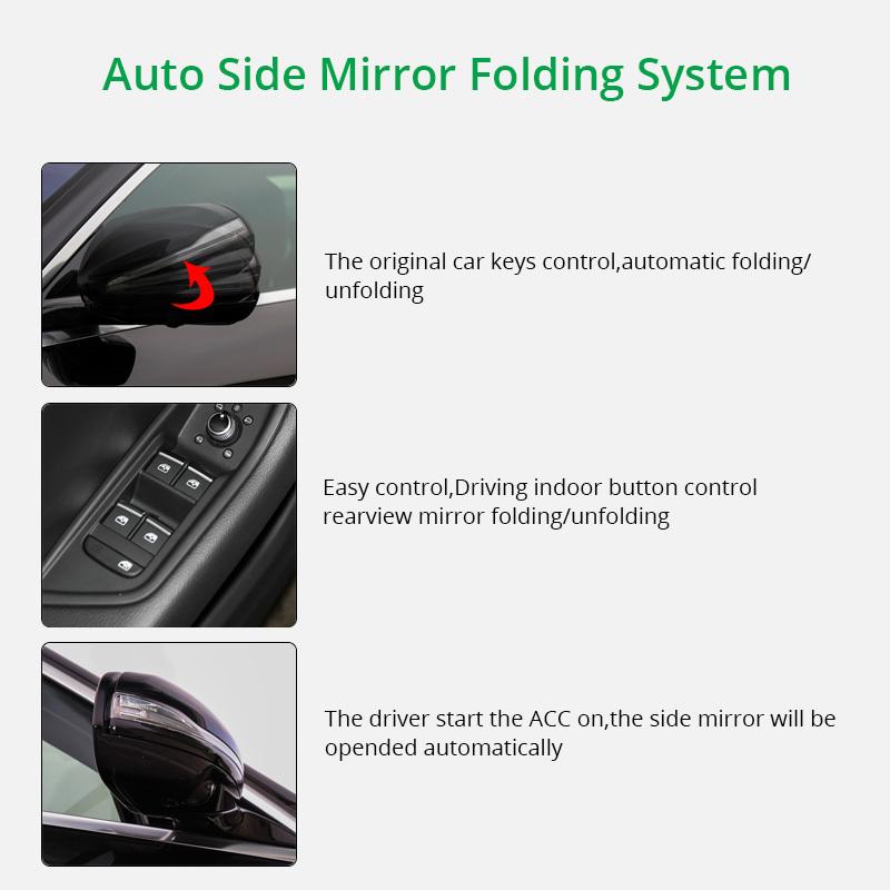 Rear View Auto Side Mirrors Folding Kit For 12V Universal Car Auto Intelligent Automatic Car Rearview Mirror Folding System
