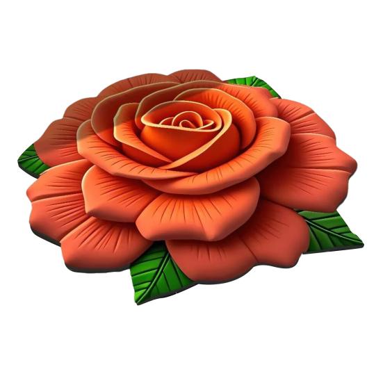 Мягкий цветочный коврик для пола, впитывающий диатомитовый коврик, нескользящий, 3D визуальный цветок