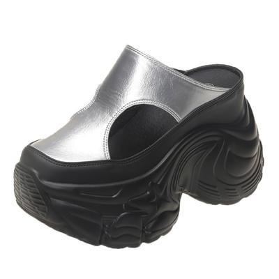 Мода 10 см Высокие каблуки Тапочки Круглый носок Платформа Балетки Ткань Женские Клинья Сандалии Платформа Клинья Балетки Обувь Слипоны Летние Кроссовки